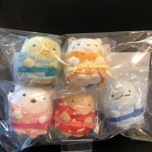 希少 すみっコぐらし ソフ sof 当選品 てのりぬいぐるみ とかげ とんかつ ぺんぎん？ ねこ しろくま アイスクリーム 当選書付き A賞