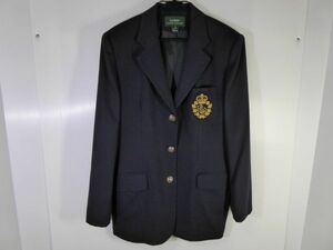 POLO RALPH LAUREN/ラルフローレン　エンブレム　ブレザー　ネイビー　メンズ　サイズ12　クリーニング済　284J