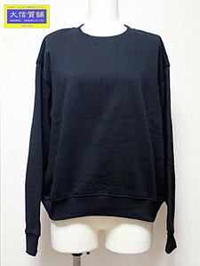 H&M スエットトップス レディースM（EUR）ブラック 裏起毛 1196909 エコバッグ（スキンケ）付き 新品同様品 【送料無料】 A-8464