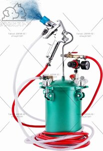 加圧式 エアースプレーガン塗装用 圧送タンク スプレーガン 水性/油性ペンキ 容量5L 6穴口径2.0-4.0mm (口径2.5mm)