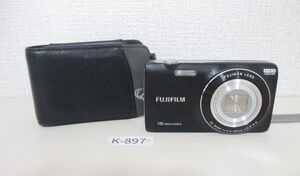 C897K 動作未確認 富士フィルムFUJIFILM FINEPIX JZ250 ブラック コンパクトデジタルカメラ バッテリー付属 黒◆0117