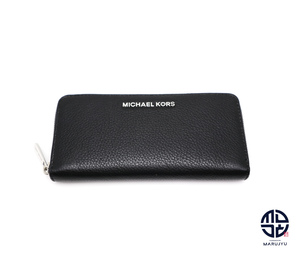 MICHAEL KORS マイケルコース 黒 長財布 ラウンドファスナー MKS32H2SBFE1-001 サイフ