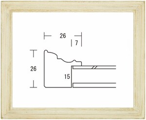 デッサン用額縁 木製フレーム 小山 インチサイズ