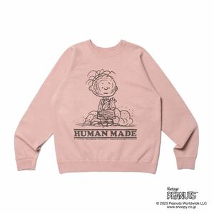 【新品 ピンクXL PEANUTS SWEATSHIRT #2】 human made pig pen ピッグペン スウェット nigo kaws snoopyスヌーピー mayo spruceスプルース