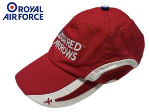 【1000円スタート】希少 ROYAL AIR FORCE ロイヤルエアフォース イギリス空軍 RED ARROWS キャップ 帽子 赤×白