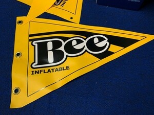 安全第一！PVCボート生地で製作/BEE セーフティーフラグ55cm/送料込み