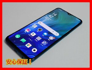 　★【38791WM】 完動品 OPPO Reno A CPH1983 ブルー 国内版SIMフリー 1円 ! 1スタ !