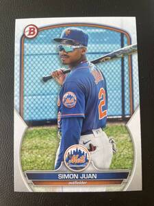 Topps Bowman 2023 MEGA BOX #BP-38 SIMON JUAN New York Mets ニューヨーク・メッツ