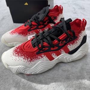 新品未使用 adidas 28.5cm Trae Young 3 LOW トレイ ヤング ロー バスケット シューズ バッシュ バスケ 人気 スニーカー NBA 箱有り 正規品