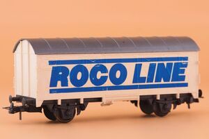 HOゲージ ROCO 広告貨車 ROCO LINE