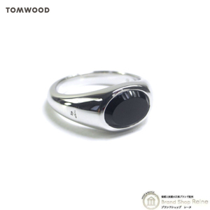 トムウッド （TOM WOOD） Joe Ring ジョー・リング・ポリッシュ・オニキス リング シルバー 925 指輪 #48 8号 101274（新品）