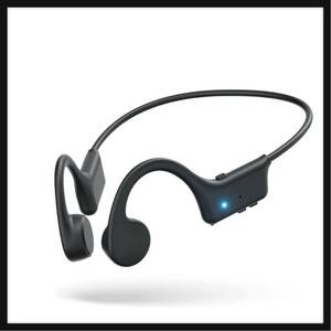 【開封のみ】Erssimo★ 骨伝導イヤホン bluetooth マイク付き 防水 スポーツ Type-C急速充電 8時間連続使用 日本語取り扱い説明書 ブラック