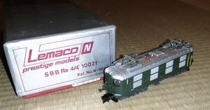 未使用極上 Lemaco 10021 SBB Re 4/4 Nゲージ プレステージモデル 真鍮 ブラス Endo エンドウ スイス鉄道 レマコ 鉄道模型 元箱 外国車両