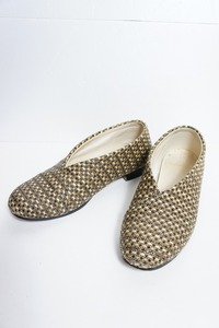 美品20SS RAINMAKERレインメーカー ORIENTAL SLIPPER メッシュ 編み込み スリッポン シューズ 201-050 925N■K2