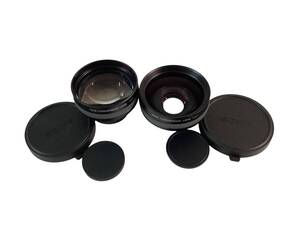 ★ SONY CONVERSION LENS 2点 まとめ商品 コンバージョンレンズ WIDE×0.7 TELE×1.7 VCL-HG0737C VCL-HG1737C 現状品 0.3kg