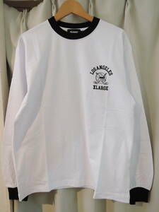 X-LARGE XLARGE エクストララージ HOCKEY LOGO RINGER L/S TEE ロンT 白 Mサイズ 人気商品 送料￥230～ 値下げしました！