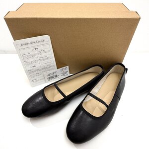 【新品・未使用】A.P.C. BALLERINES SWAN 24P 定価36,300円 size36 BLACK アーペーセー ストラップ付フラット バレエシューズ APC