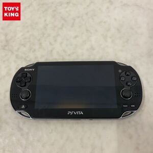 1円〜 動作確認/初期化済 箱無 PSVITA PCH-1000 本体 クリスタル・ブラック