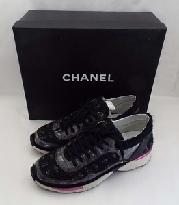 T2989〇CHANEL(シャネル)スニーカー 靴 レディース G30442 サイズ38