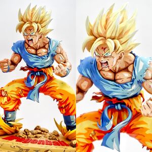 ドラゴンボールフィギュア 超像artスーパーサイヤ人孫悟空 フルリペイント 二次元彩色 リペイント DRAGON BALL SON GOKU 孫悟空 2D