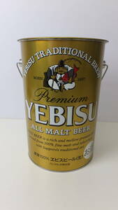 ◆エビスビール　ペール缶　ヱビス　YEBISU　サッポロビール　アンティーク　非売品　ブリキ　SAPPORO