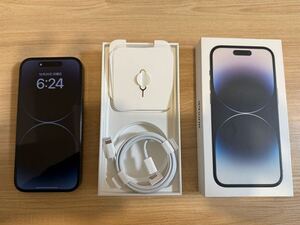 iPhone 14 Pro, Space Black, 128GB (IMEI:) SIMフリー iPhone Pro Apple