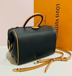 LOUIS VUITTON 新品同様 エピドック 限定 レザー バッグ ルイ・ヴィトン 2way ブラック バック レザーショルダーストラップ 付属