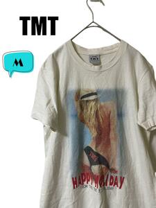 TMT ティーエムティー　 happy holiday Tシャツ　M