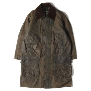 BARBOUR バブアー サイズ:C36/91CM 80s ワックス コットン コート BORDER JACKET オイルド ジャケット 旧3ワラント 1987年製 ENGLAND製