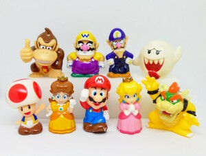 当時物 マリオ パーティ コレクションメイト 指人形 ソフビ フィギュア Nintendo MARIO PARTY 9種セット クッパ ワリオ ドンキー テレサ