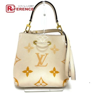 LOUIS VUITTON ルイヴィトン M45716 ネオノエBB 2WAY ハンドバッグ モノグラムアンプラント ショルダーバッグ クレームサフラン 【中古】