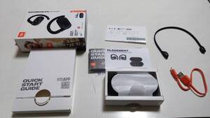 【中古美品】JBL SOUNDGEAR SENSE 完全ワイヤレスイヤホン/オープンイヤー/マルチポイント/IP54防水/Bluetooth5.3/耳を塞がない/ブラック