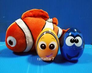 TDL☆Disney☆Finding NEMO☆東京ディズニーランド☆ファインディング・ニモ・ドリー☆卵☆イースターエッグ☆ぬいぐるみセット☆クマノミ