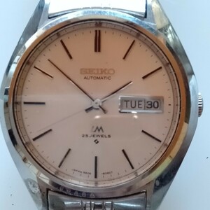 腕時計151か 自動巻き SEIKO セイコーSEIKO AUTOMATIC 25 JEWELS JAPAN 5606-8060T 動作品 レトロ 