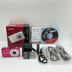 【動作確認済み・備品完備箱付・良品】CASIO EXILIM EX-Z800 PINK　コンデジ　デジカメ　デジタルカメラ　シャッター&フラッシュ動作OK