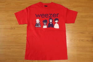 RT11■weezer Tシャツ (M) 赤 / USA製 