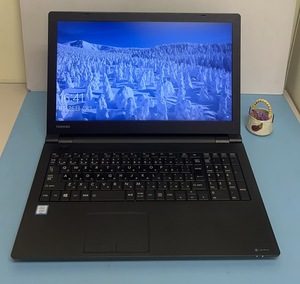 中古ノートパソコン★Windows10★toshiba Core i3-7130U/2.71GHz/8GB/SSD128GB/15インチ以上★