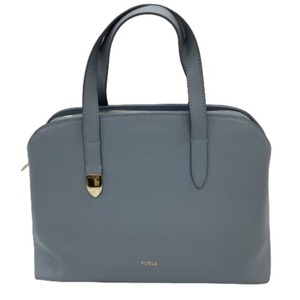 ♪♪ FURLA フルラ レディース ２WAYバッグ ハンドバッグ ショルダーバッグ スカイブルー やや傷や汚れあり