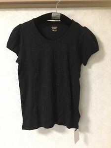 新品☆JEANASIS☆ジーナシス☆アンジーフライスクルーパフ☆ラメ☆Tシャツ☆M☆綿100%