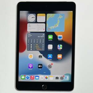 Apple SIMフリー iPad mini 4 スペースグレイ 128GB MK762J/A Wi-Fi+Cellular バッテリー最大容量97% アクティベーションロック解除済