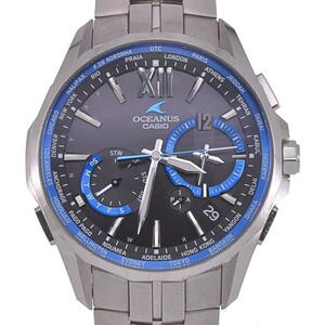 カシオ CASIO OCW-S3400-1AJF オシアナス マンタ チタン ソーラー電波 メンズ 保証書付き J#131565