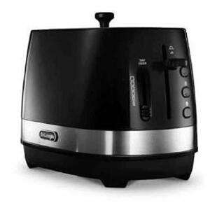 デロンギ (DeLonghi) アクティブ シリーズ ポップアップトースター CTLA2003J-BK(中古品)　(shin