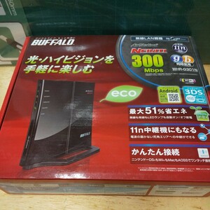 BUFFALO 無線LAN親機 ゆうパック60 whr-g301n バッファロー 無線LANルーター 無線ルーター 未使用