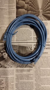 新品【有線lanケーブル LANケーブル】光回線 5mブルー LAN cable