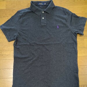 未使用　ラルフローレン ■ メンズ XXL TTG　SLIM　FIT ■ ダークグレー POLO RALPH LAUREN 正規品 半袖 ポロシャツ