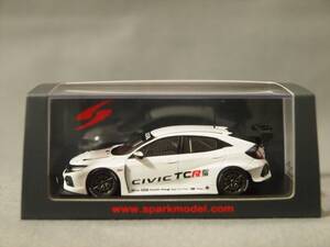 ホンダ シビック Type R TCR バルセロナ テスト 2018 チアゴ・モンテイロ Spark 1/43 S5466