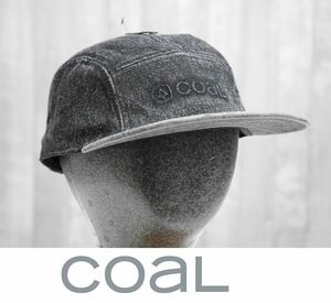 【新品】23 COAL EDISON CAP - BLACK ACID WASH コール 5パネル キャップ 正規品