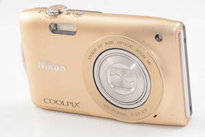 【外観特上級】Nikon ニコン デジタルカメラ COOLPIX S3300　#m8756