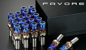 FAVORE ハニカムライト チタンレーシングボルト (P1.25) 28mm/ 20本セット/ スープラ用　品番：HLTBM141228-20F