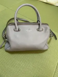 kate spade パープル　レザー ショルダーバッグ